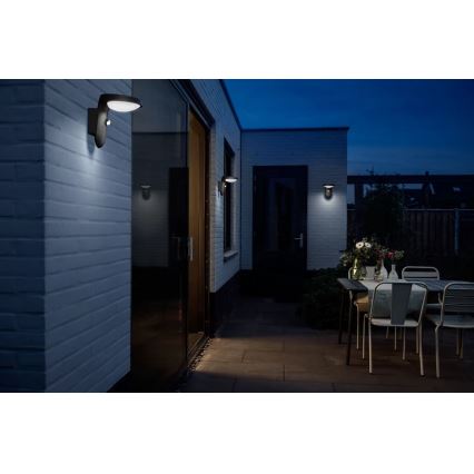 Philips - Lámpara solar de pared LED con sensor de movimiento y crepúsculo LED/1,2W/4V 1800 mAh 4000K IP44