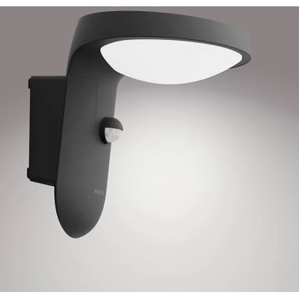 Philips - Lámpara solar de pared LED con sensor de movimiento y crepúsculo LED/1,2W/4V 1800 mAh 4000K IP44