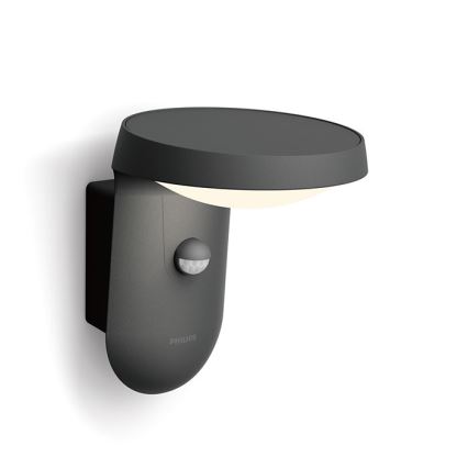 Philips - Lámpara de pared LED para exterior con sensor LED/9W/230V 4000K IP44