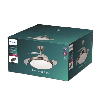 Philips - Ventilador de techo LED LED/35W/230V 5500/4000/3000K + mando a distancia