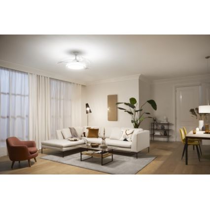 Philips - Ventilador de techo LED LED/35W/230V 5500/4000/3000K blanco + mando a distancia