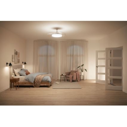 Philips - Ventilador de techo LED LED/35W/230V 5500/4000/3000K blanco + mando a distancia