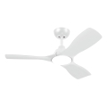 Philips - Ventilador de techo LED regulable OLAS LED/24W/230V Ø 106 cm blanco + mando a distancia