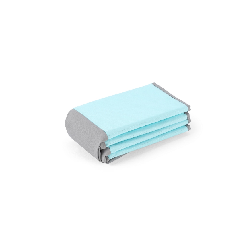 Piscina seca infantil con bolas, diámetro 80 cm, azul/gris