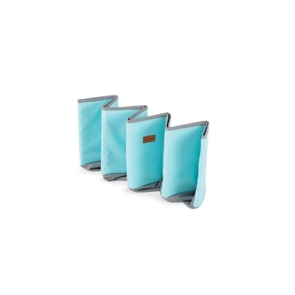Piscina seca infantil con bolas, diámetro 80 cm, azul/gris