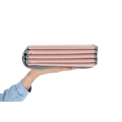 Piscina seca infantil con bolas, diámetro 80 cm, rosa/gris