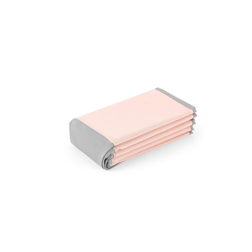 Piscina seca infantil con bolas, diámetro 80 cm, rosa/gris