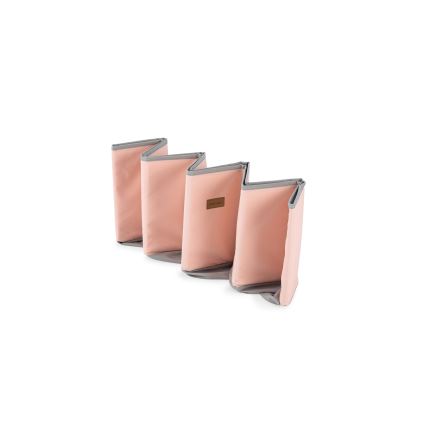 Piscina seca infantil con bolas, diámetro 80 cm, rosa/gris