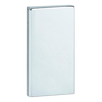 Placa de anclaje 12 x 22,5 cm acero inoxidable/negro