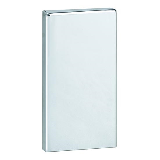 Placa de anclaje 12 x 22,5 cm acero inoxidable/negro
