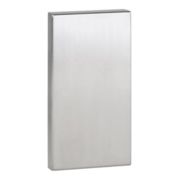 Placa de anclaje 12x22,5 cm acero inoxidable/gris