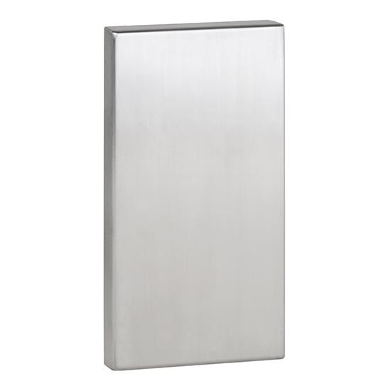 Placa de anclaje 12x22,5 cm acero inoxidable/gris