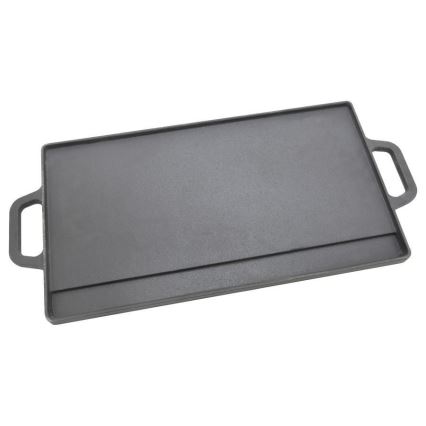 Placa de parrilla de doble cara 50x23 cm
