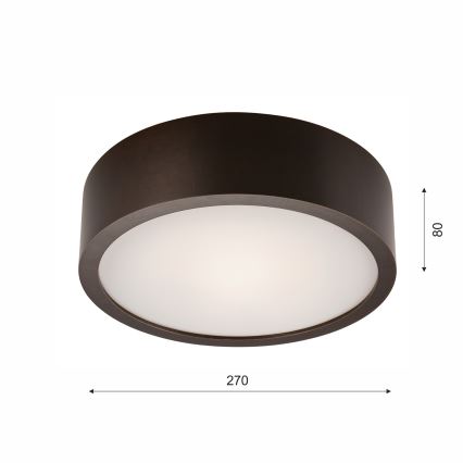 Plafón 1xE27/60W/230V pino