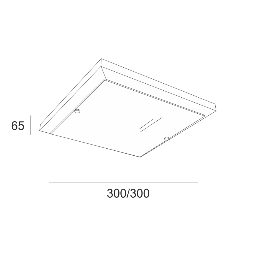 Plafón 1xE27/60W/230V pino