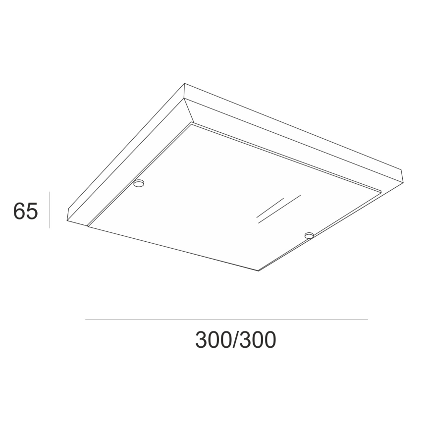 Plafón 1xE27/60W/230V haya