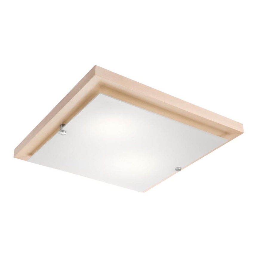 Plafón 2xE27/60W/230V haya