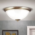 Plafón AUSTRIAN OLD LAMP 3xE27/60W/230V diá. 50 cm bronce/blanco