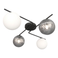 Plafón AZURA 4xE14/10W/230V negro/gris/blanco