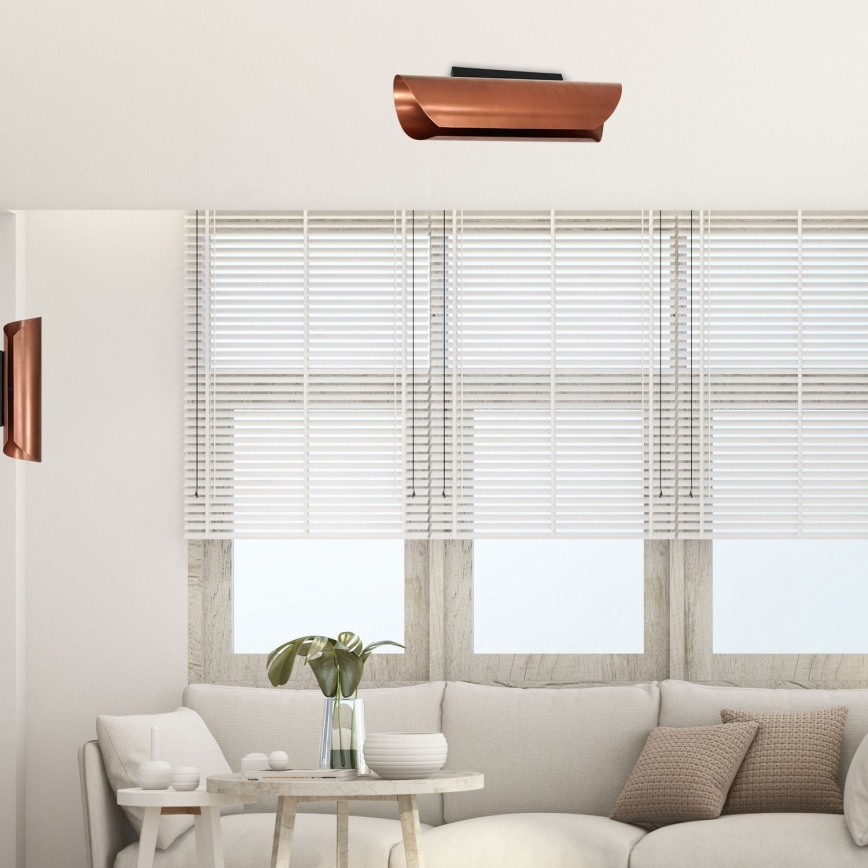 Plafón BARBOS 2xG9/8W/230V cobre
