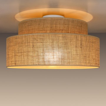 Plafón BOHO 1xE27/60W/230V diá. 40 cm beige