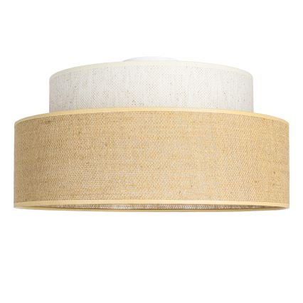 Plafón BOHO 1xE27/60W/230V diá. 40 cm color crema/beige