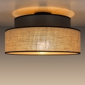 Plafón BOHO 1xE27/60W/230V diá. 40 cm marrón/beige