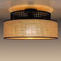 Plafón BOHO 1xE27/60W/230V negro/ratán
