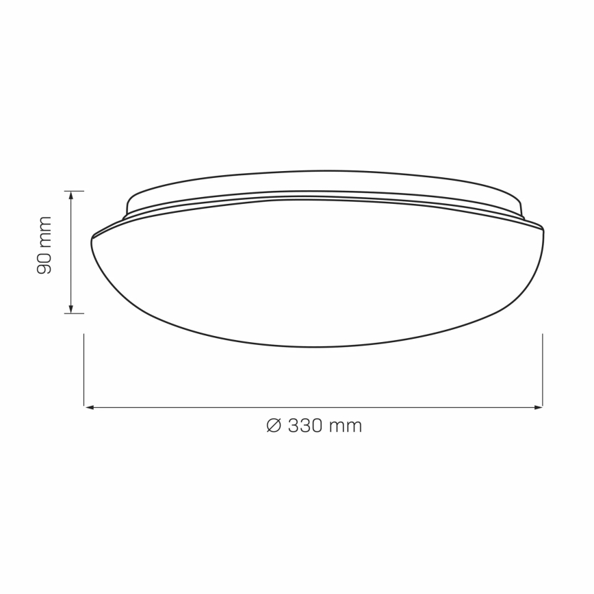 Plafón BONIFACY 2xE27/20W/230V diá. 33 cm blanco