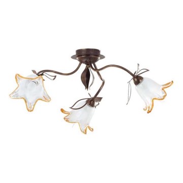 Plafón BRAGA 3xE27/15W/230V bronce