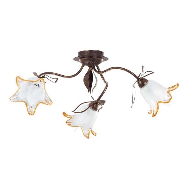 Plafón BRAGA 3xE27/15W/230V bronce