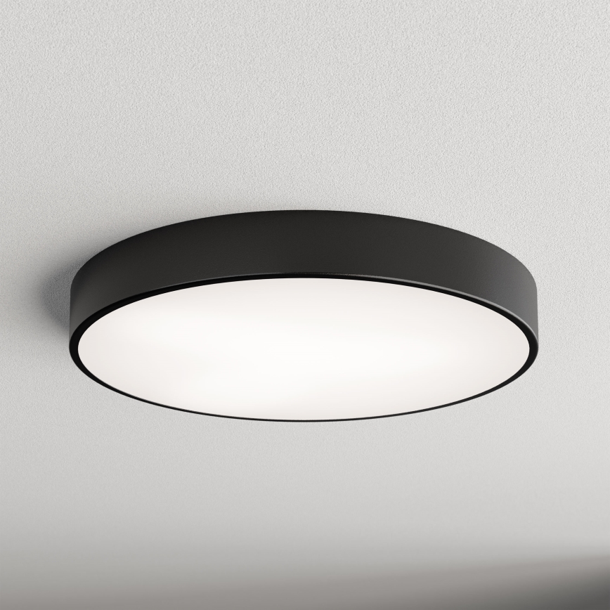 Plafón CLEO 5xE27/24W/230V diá. 60 cm negro