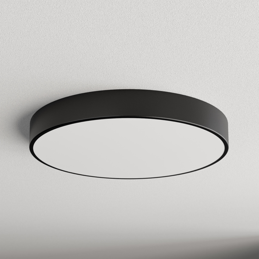Plafón CLEO 5xE27/24W/230V diá. 60 cm negro