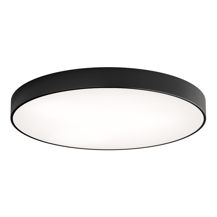 Plafón CLEO 6xE27/24W/230V diá. 80 cm negro