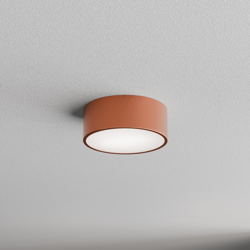 Plafón con sensor CLEO 1xE27/40W/230V ø 20 cm cobre