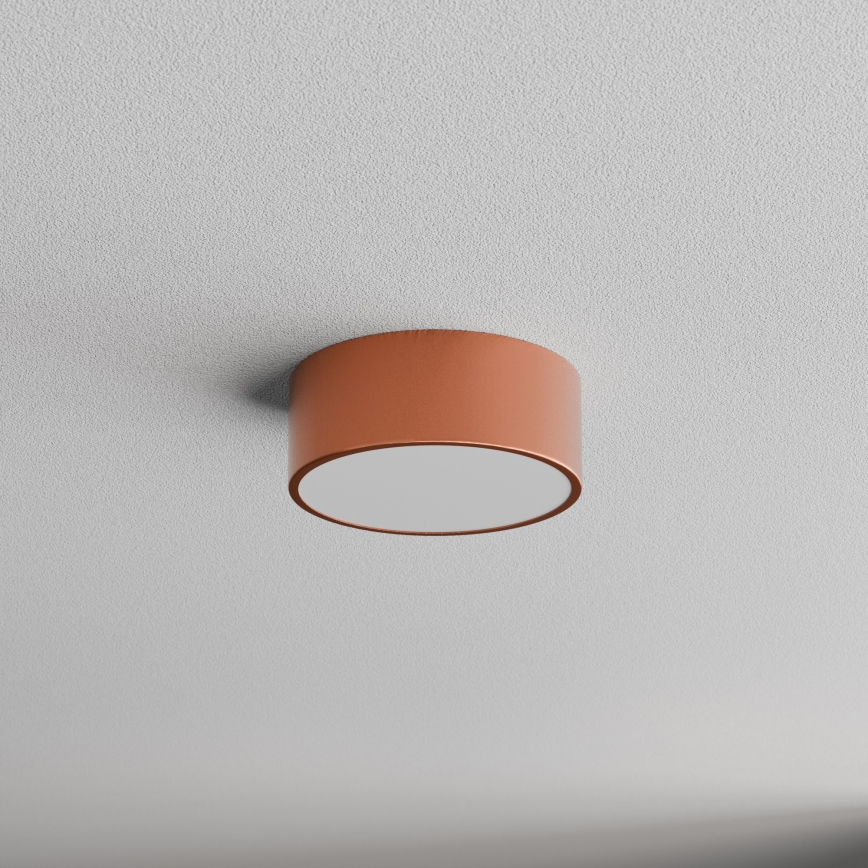 Plafón con sensor CLEO 1xE27/40W/230V ø 20 cm cobre