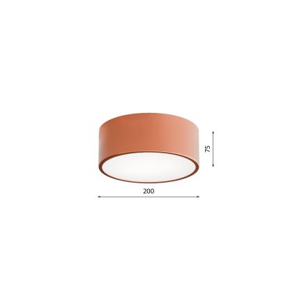 Plafón con sensor CLEO 1xE27/40W/230V ø 20 cm cobre