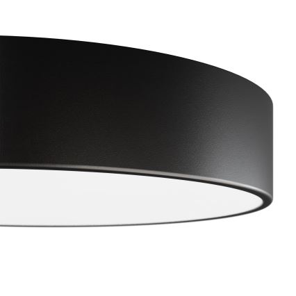 Plafón con sensor CLEO 2xE27/24W/230V diámetro 30 cm negro