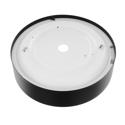 Plafón con sensor CLEO 2xE27/24W/230V diámetro 30 cm negro