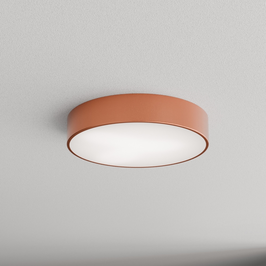 Plafón con sensor CLEO 3xE27/24W/230V diámetro 40 cm cobre