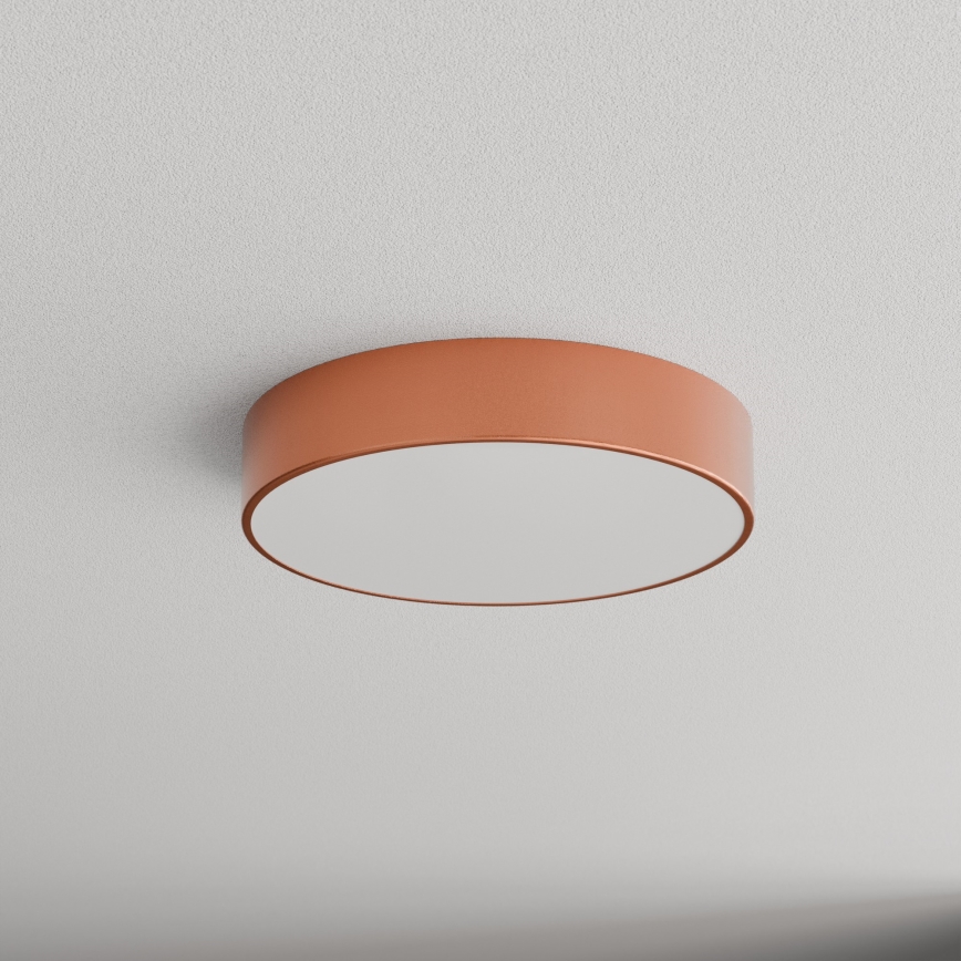 Plafón con sensor CLEO 3xE27/24W/230V diámetro 40 cm cobre