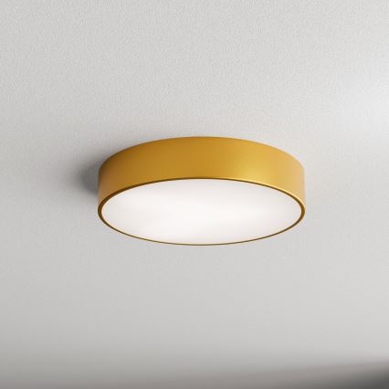 Plafón con sensor CLEO 3xE27/24W/230V diámetro 40 cm dorado