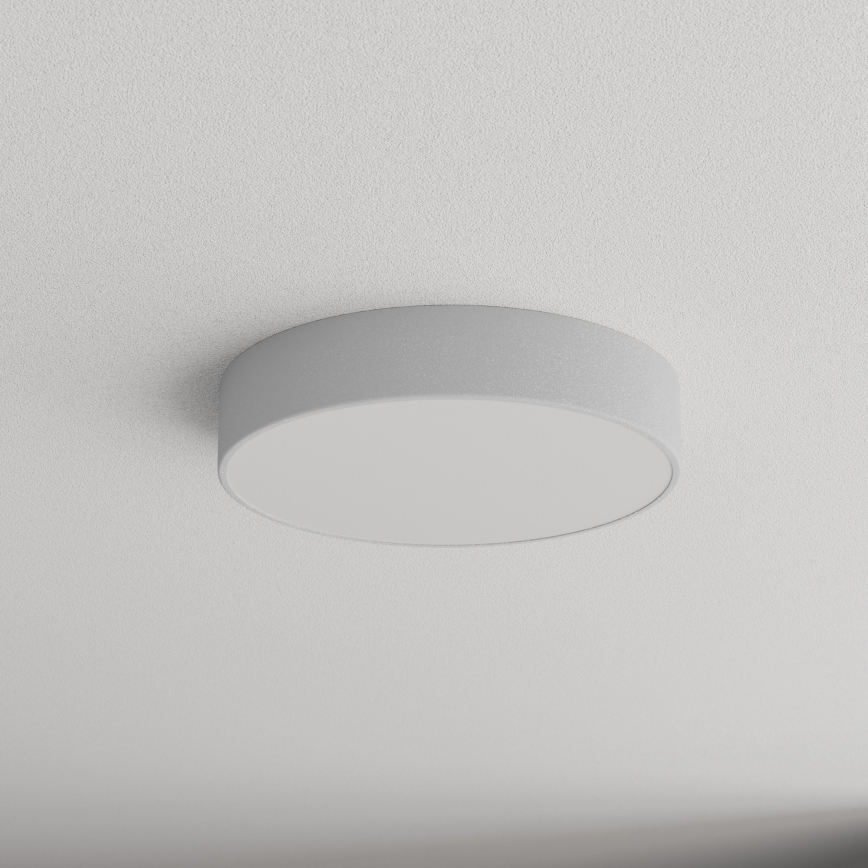 Plafón con sensor CLEO 3xE27/24W/230V diámetro 40 cm gris