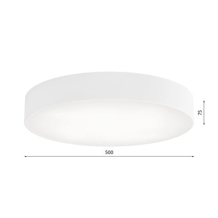 Plafón con sensor CLEO 4xE27/24W/230V diámetro 50 cm blanco