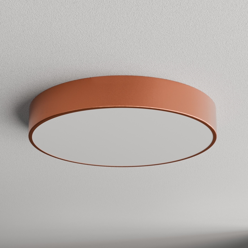 Plafón con sensor CLEO 4xE27/24W/230V diámetro 50 cm cobre