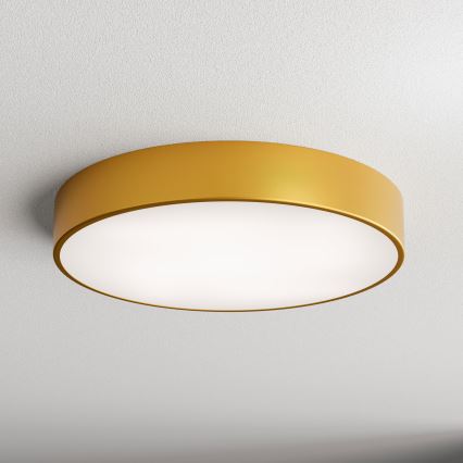 Plafón con sensor CLEO 4xE27/24W/230V diámetro 50 cm dorado