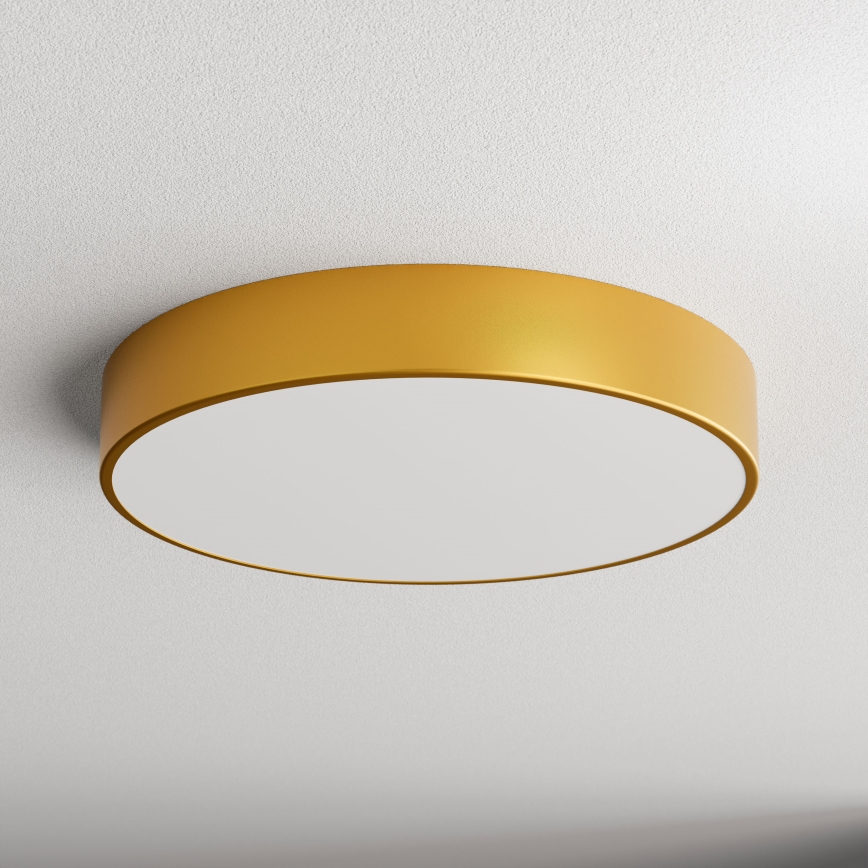 Plafón con sensor CLEO 4xE27/24W/230V diámetro 50 cm dorado