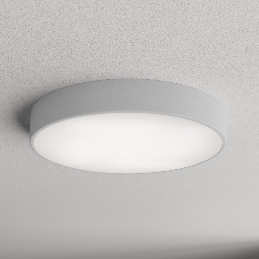 Plafón con sensor CLEO 4xE27/24W/230V diámetro 50 cm gris