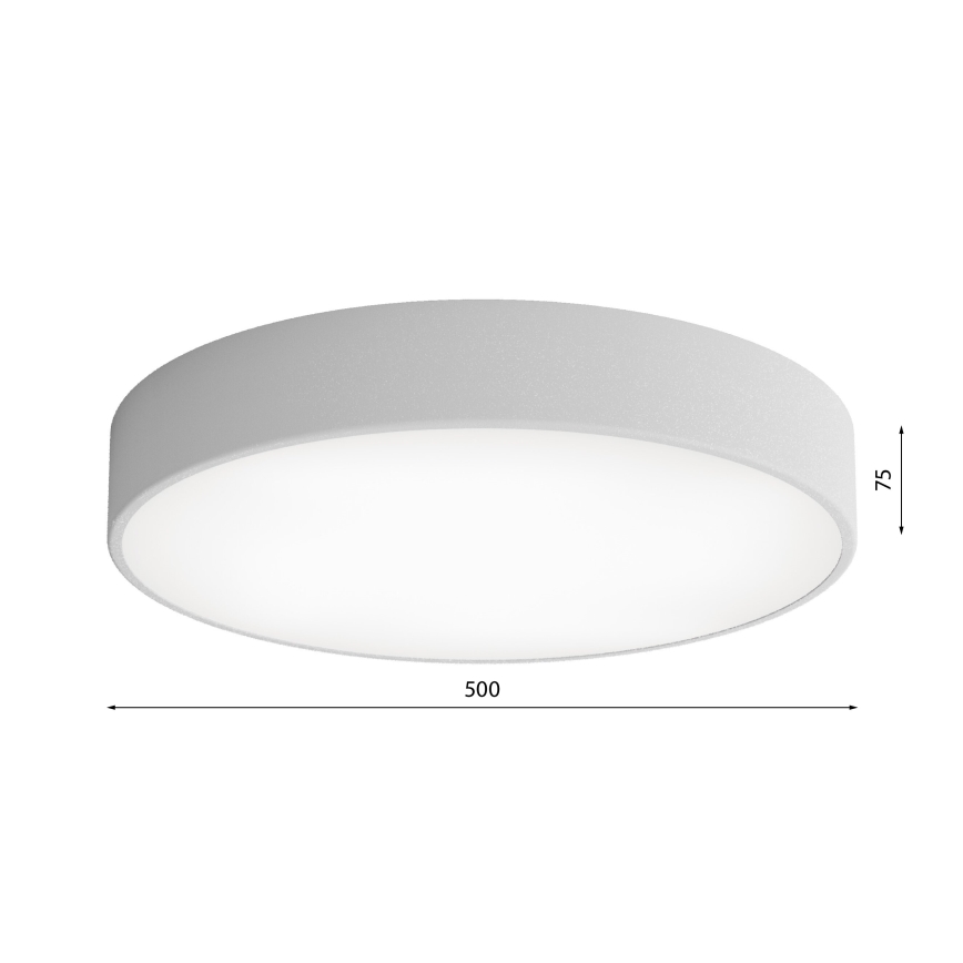 Plafón con sensor CLEO 4xE27/24W/230V diámetro 50 cm gris