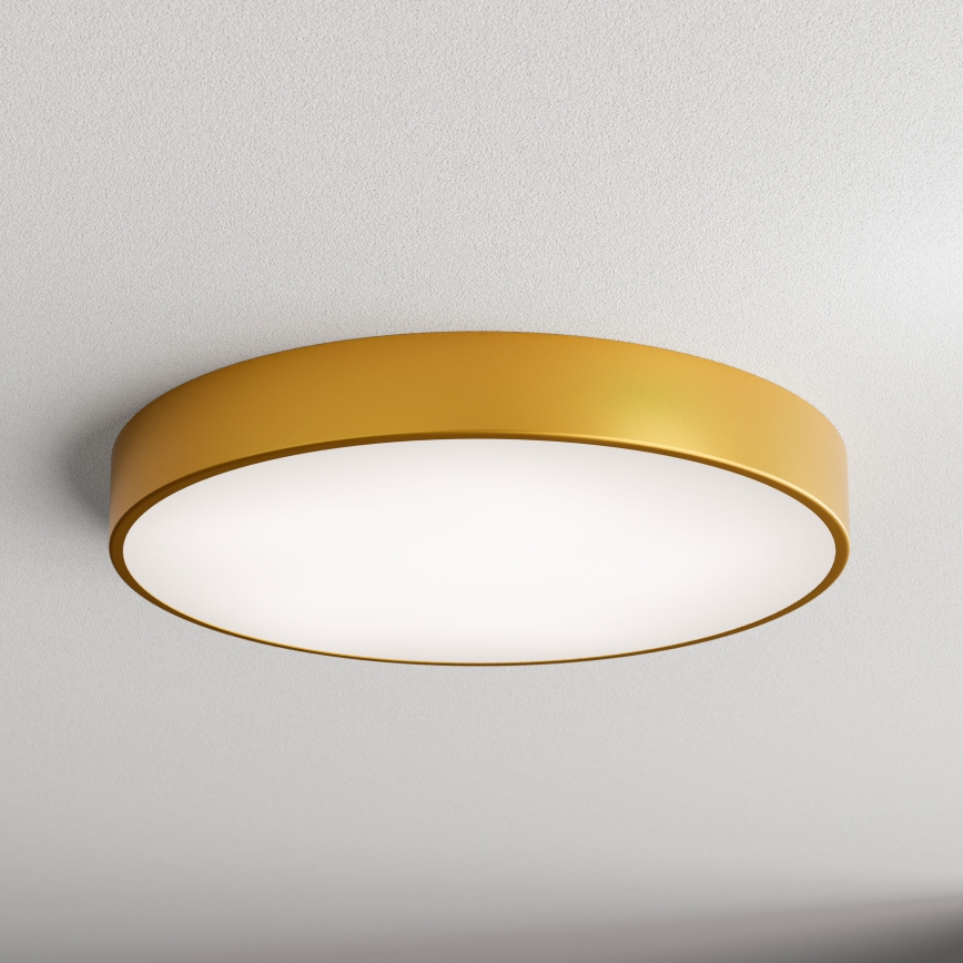 Plafón con sensor CLEO 5xE27/24W/230V diámetro 60 cm dorado
